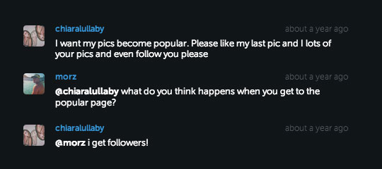 Expect people to follow you back, but you don’t beg them to do so.