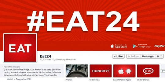 Eat24 Facebook Page