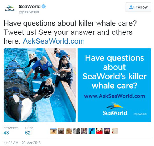 Sea World’s #AskSeaWorld campaign backfired
