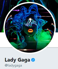 Lady Gaga Verified Twitter Account