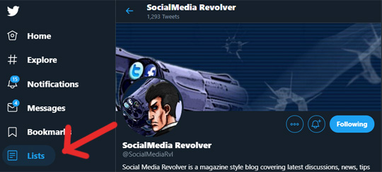 Social Media Revolver Twitter Account