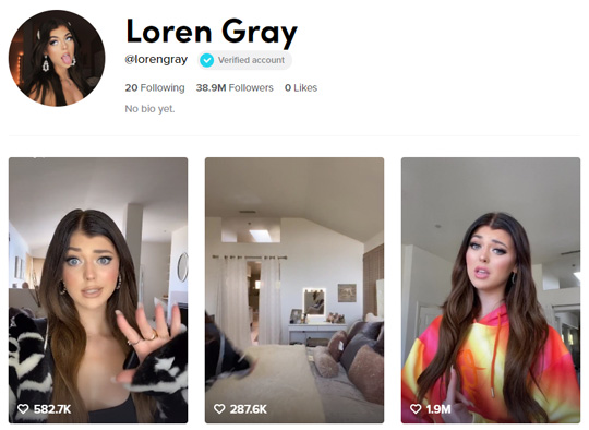 Loren Gray Tiktok Account Social Media Revolver