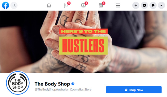 Facebook Shop - The Body Shop