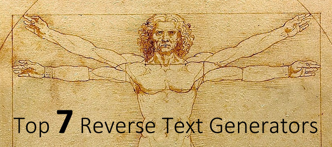 Top 7 Reverse Text Generators Free For Facebook And Twitter