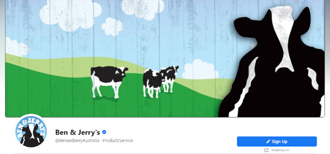 Ben And Jerrys Facebook Page