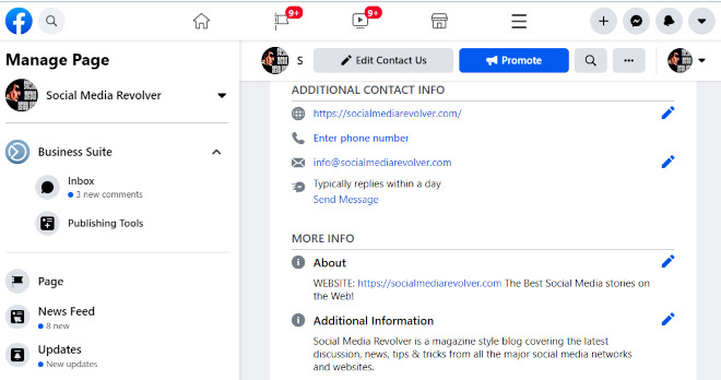 Do Fill Out Every Field Possible On Your Facebook Page