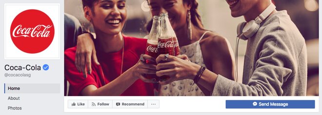 Let The Imagery Talk - Coca Cola Facebook Banner