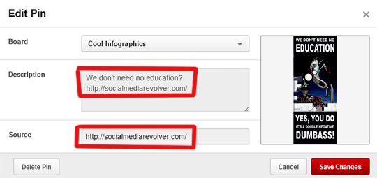 How To Upload To Pinterest with Backlinks