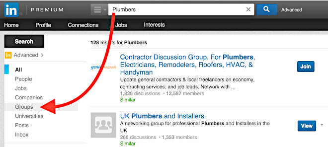 LinkedIn GroupsSearch