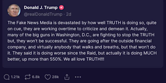 دونالد ترامپ در x ارسال شده است دونالد ترامپ در x ارسال شده است